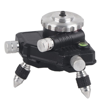Oumefar 360 ° Level Stand is a 360-degree standard tripod mount made of aluminum alloy with a 1/4" thread level tool for leveling.