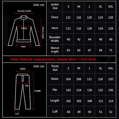 Lixada Men's Motorcycle Rain Suit Outdoor Reflective Waterproof Rain Jacket and Pants Rain Gear for Biking Cycling Camping Hiking