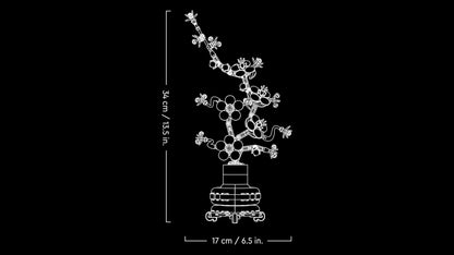 LEGO Botanicals Plum Blossom - Easy-care botanical flower decor from the Botanical Collection - Creative building set for adults - Relaxing activity - Artificial plant for collecting 10369