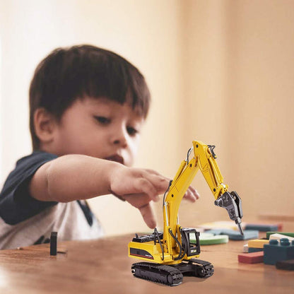 VGEBY1 Excavator Model Toy, 1:50 Crawler Excavator Engineering Construction Model Vehicle Toy