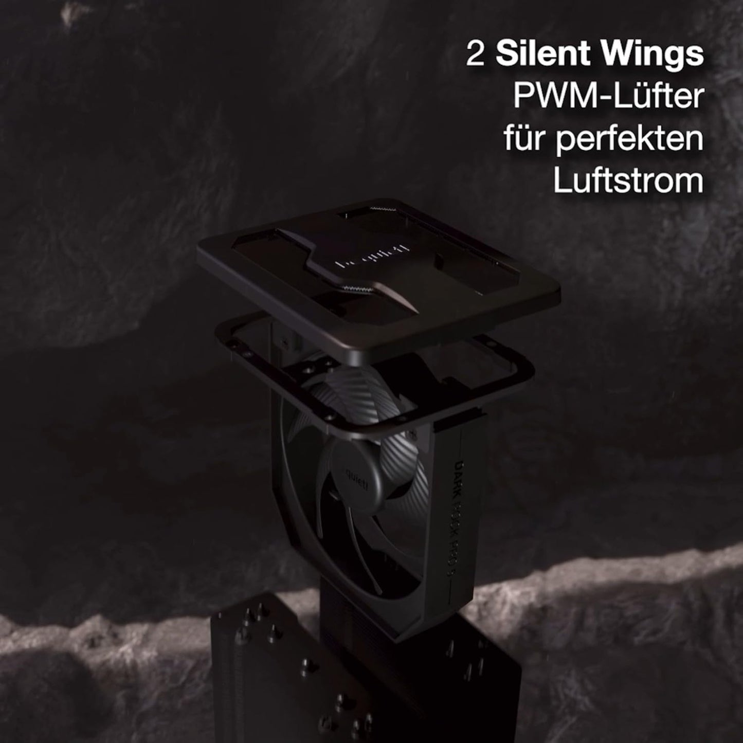 be quiet! Dark Rock Pro 5 air cooler, extremely high cooling performance, 7 high-performance heat pipes, Silent Wings 120mm PWM fan, Silent Wings 135mm PWM fan, virtually inaudible operation, Speed Switch