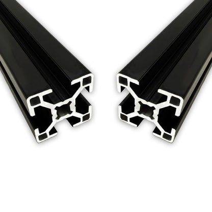 Aluminum profile 30x30 mm | Slot 8 | Length 1600 mm = 160 cm | black anodized E6/C35 | Aluminum profile | Slot profile | Lightweight | Mounting system