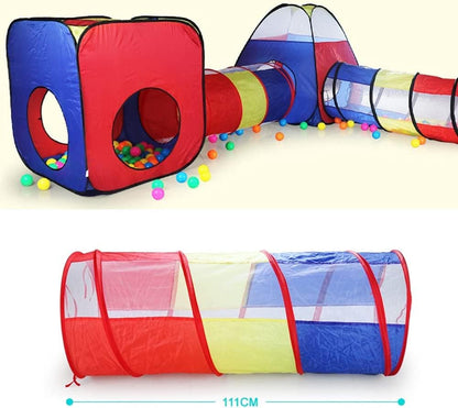 Reviver 4 in 1 play tent children's tent, baby play tent with tunnel, for home & garden | Bag | Tunnel | Play tent boy/girl