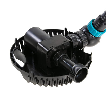 AquaForte O-16.000 Pond Pump, 180 Watts, Maximum flow rate 15.5 m3 per hour, Maximum head height 5.5 meters, Cable length 10 meters, Asynchronous motor, pumps debris up to 6 mm.