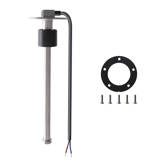 KAOLALI level sensor, fuel gauge stainless steel fuel send unit water level sensor for boats 5 hole fuel and water gauge 350mm