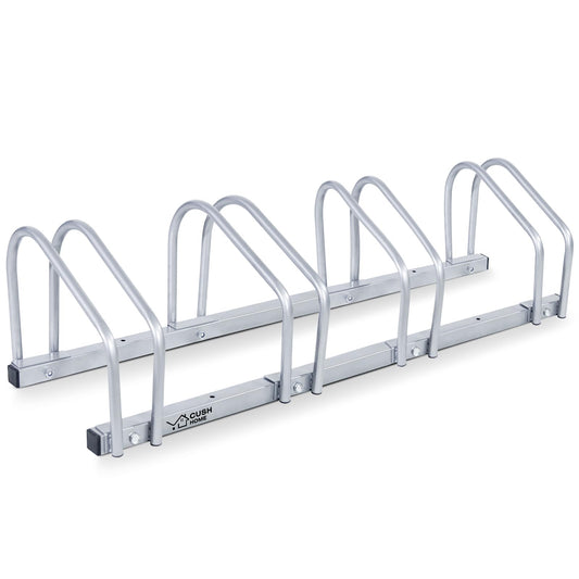 CCLIFE bike stand floor for 4 bikes with tire widths up to 65 mm Iron bike holder 101 x 32 x 26 cm