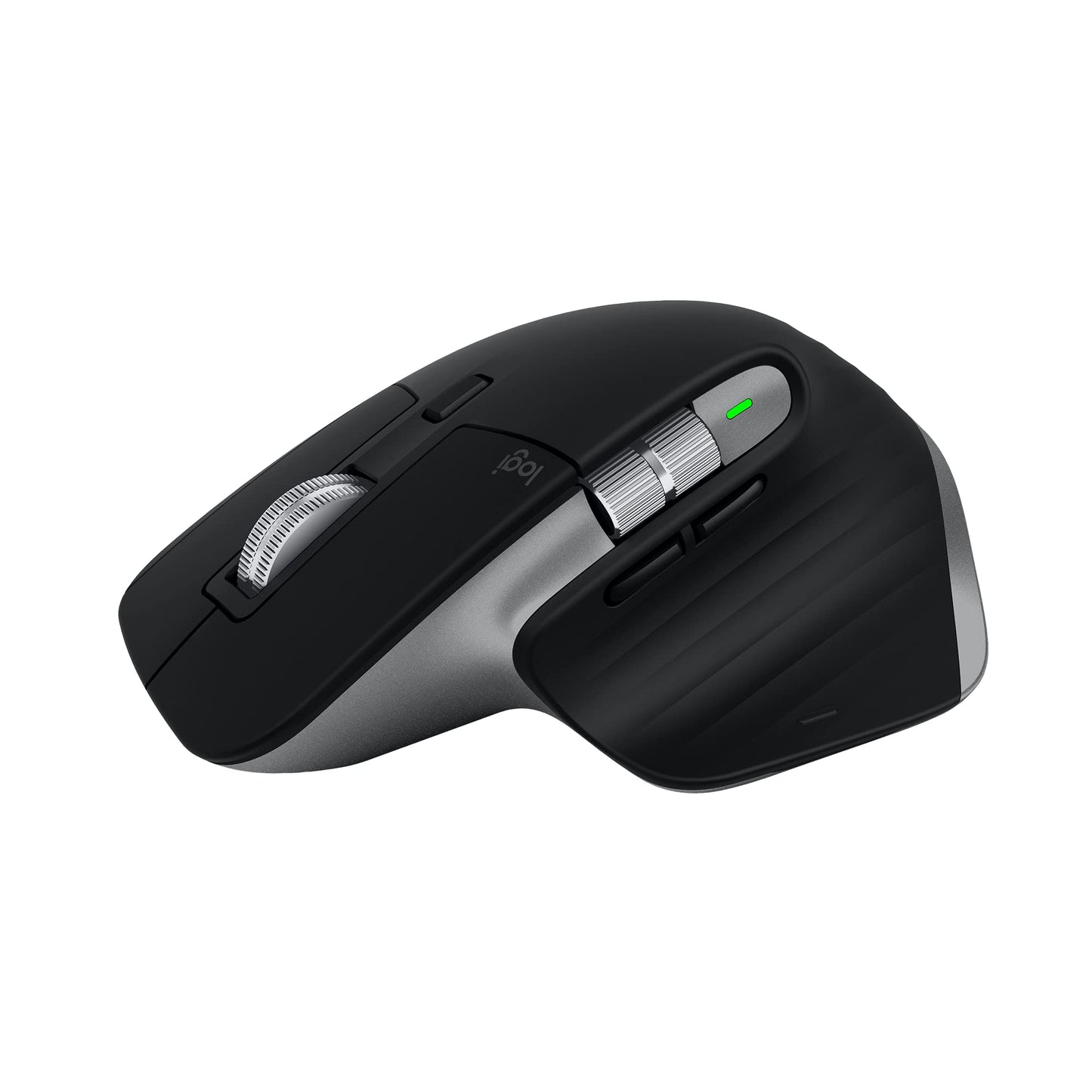 Logitech MX Master 3S for Mac - Wireless Bluetooth mouse with ultra-fast scrolling, Ergo, 8K DPI, Glass Tracking, Quiet Clicks, USB-C, Apple, iPad - Space Grey, Black