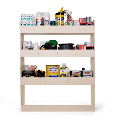 VANIFY - Compatible with Ford Transit Custom L1 2012+ vehicle interior shelving, rear driver side shelf.