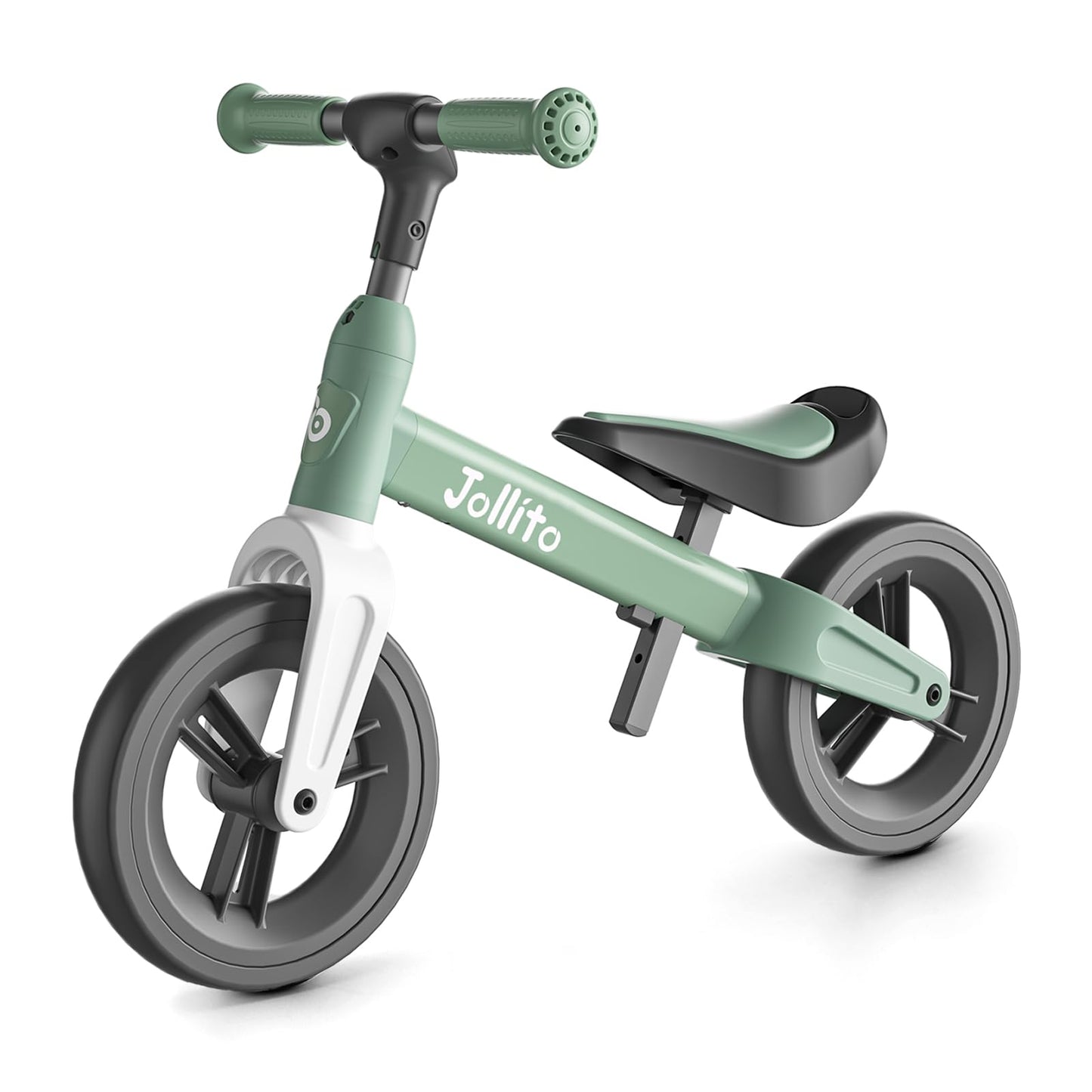 JOLLITO Baby Balance Bike, Kids Bicycle Toy for 18-48 months old girls and boys gifts, pedal-free training bike, 9 inch wheel and aluminum frame.