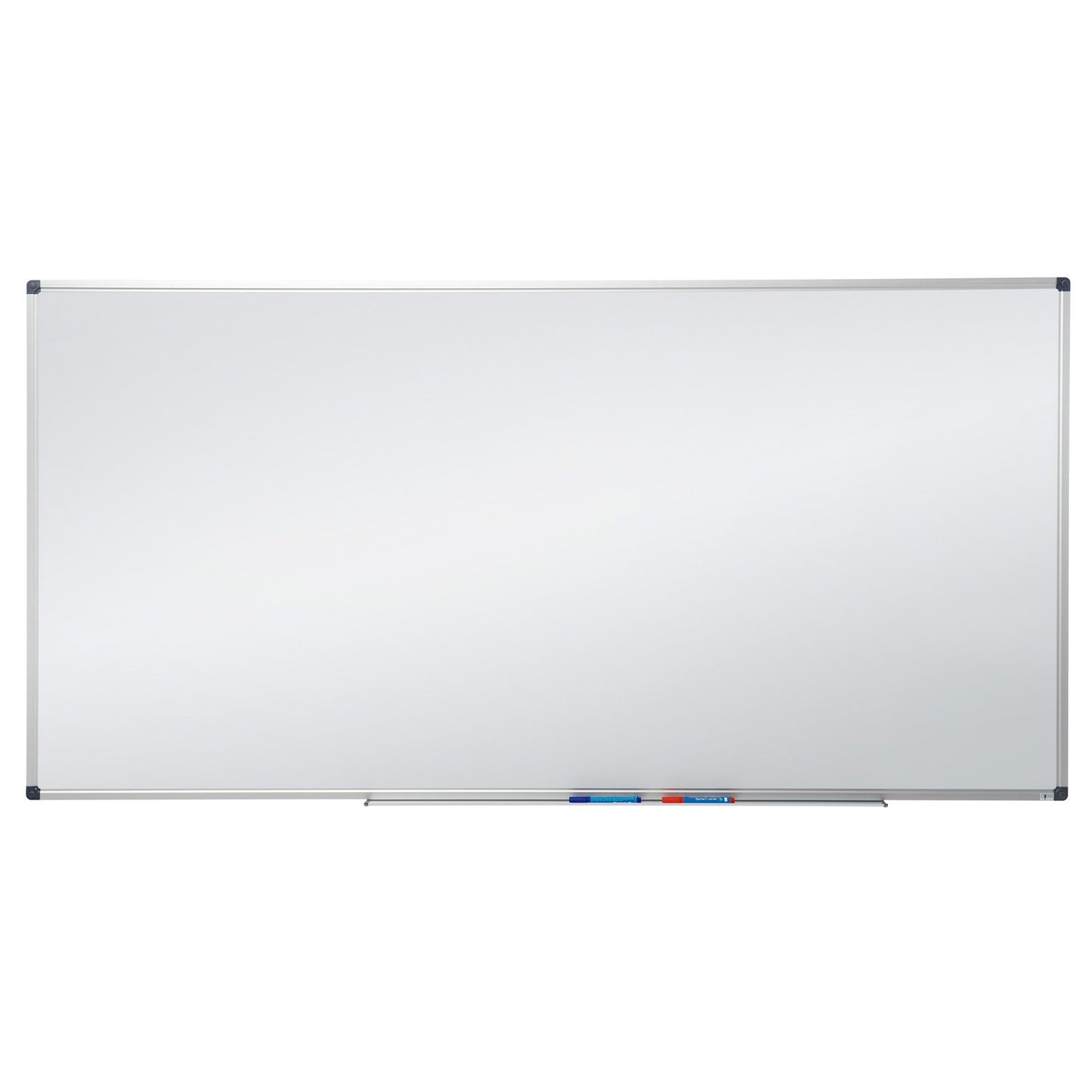 MOB Magnetic Whiteboard 60x45cm with aluminum frame and detachable pen tray for office, home, and school. Scratch-resistant and dry-wipe magnetic board in portrait & landscape orientation.