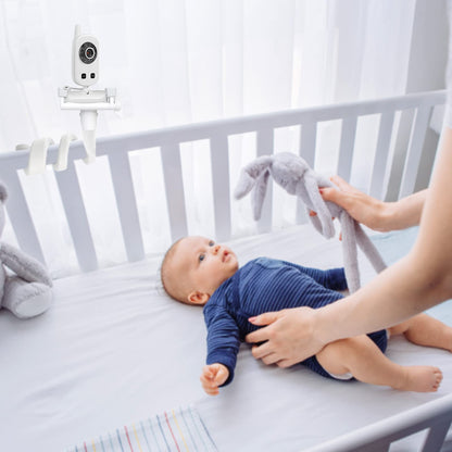 EYSAFT baby monitor mount, camera holder compatible with Philips Avent/GHB/BOIFUN/Eufy baby monitors. Smartphone holder compatible with most baby monitors.