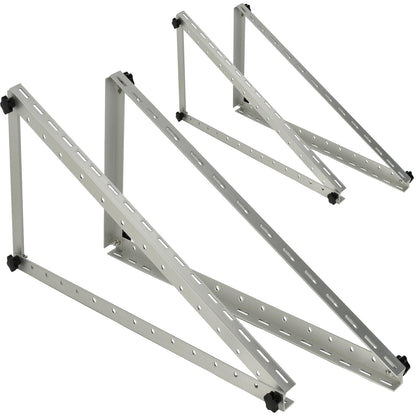 2 pairs of solar panel mounts 46 inches (1180MM), universal flat roof solar module mounting for solar panels with adjustable tilt angle, fastening, adjustable brackets