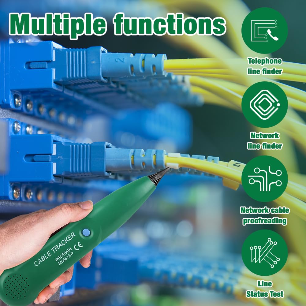 Wire break locator for robotic lawn mower, cable tracker, cable finder, cable tester, wire tracer, circuit tester, telephone line tracker for network maintenance, continuity test circuit traversal.