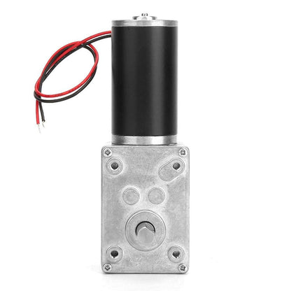 12V 20RPM DC worm gear motor 67kg.cm 31mm High torque Self-locking motor Reversed Mini Turbine Gearmotor for DIY robots Rotary table Door lock Curtain Machine