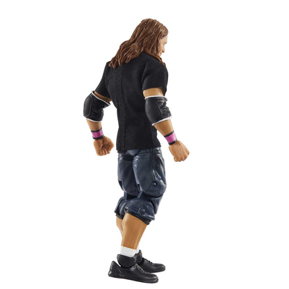 WWE HDD86 - "Hit Man" WrestleMania Action Figure (approx 15 cm) with entrance shirt & Vince McMahon figure, toy, collector's gift for WWE fans aged 8+ years.