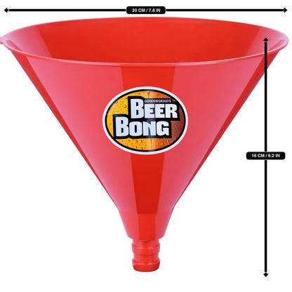 Beer Bong Beer Funnel - Party Funnel Drink Funnel Beer Funnel with Hose & Shut-Off Valve - Bachelor Party Drinking Game (Double)