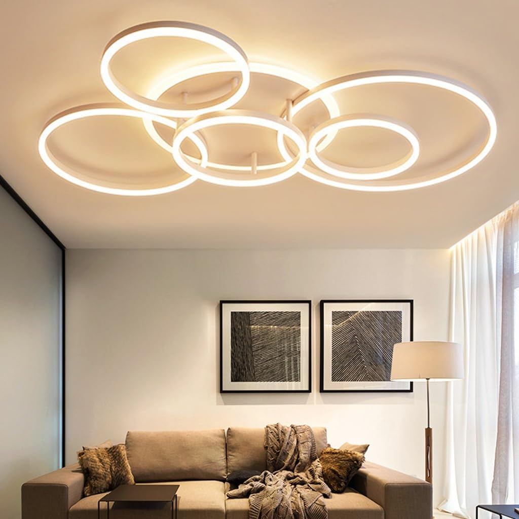 MyLjp LED ceiling light Simple Modern ceiling lamp Dimming Living room Atmospheric Rectangular ceiling spotlight Aluminum Acrylic Bedroom lamp Office Spotlight Kitchen Stepless White