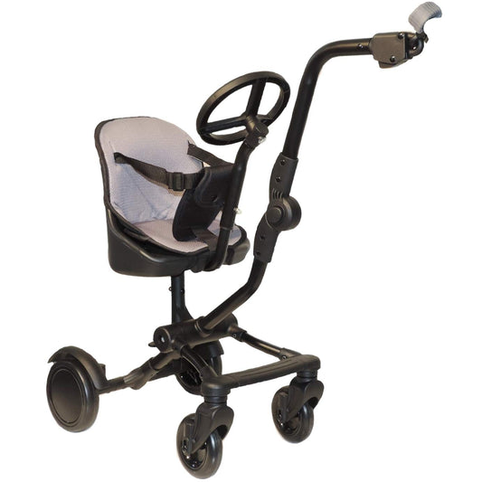 EICHHORN stroller sibling seat Uptown Rider, 20 cm seat area, with side attachment for more legroom.