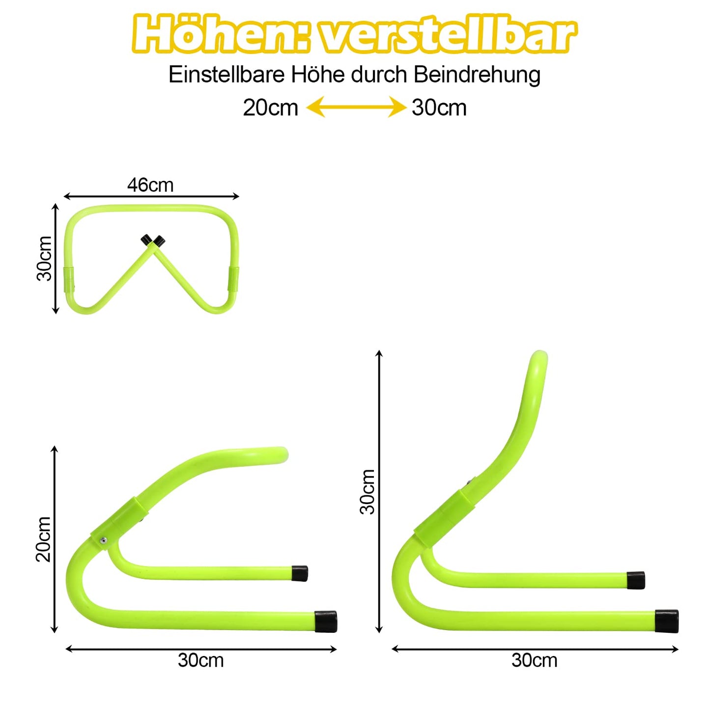 Vigevee Speed & Agility Training Set includes 1 Agility ladder, 6 adjustable hurdles, 12 cones, storage bag. Essential training equipment for all sports.