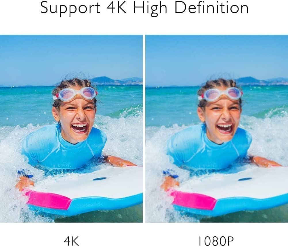 AKASO Action Cam EK7000 4K30FPS Action Camera 170° Wide Angle HD Underwater Camera 20MP WiFi Waterproof Sport Camera 2 Inch LCD Screen with 2 Batteries (Blue)