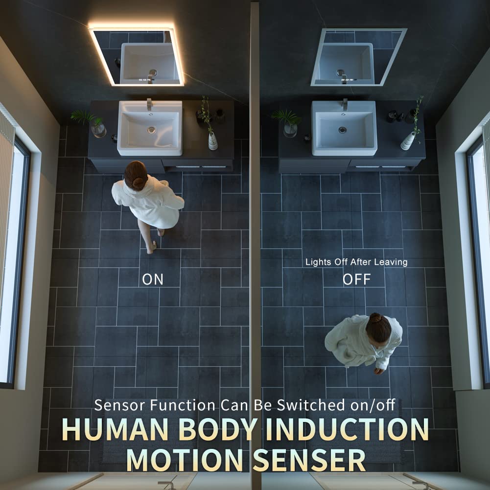 GANPE LED Bathroom Mirror (70 x 90 cm)