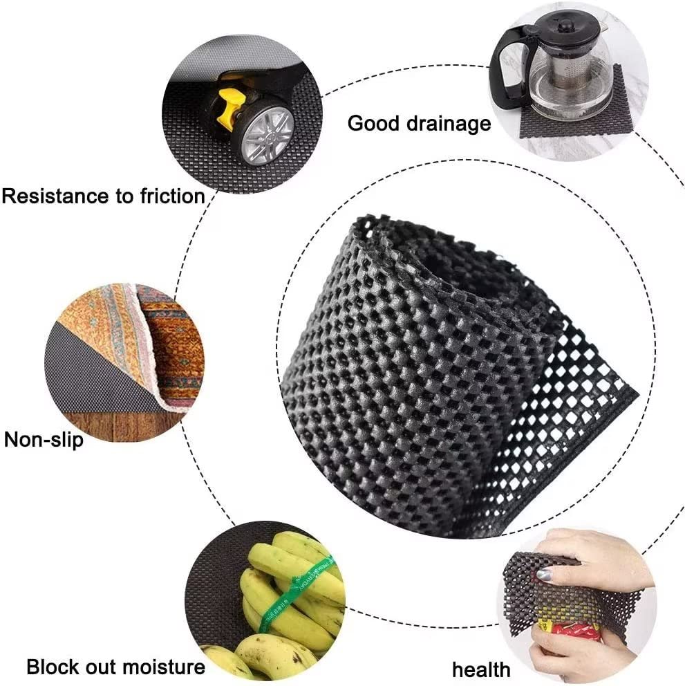 Non-slip rug pad, rug gripper, car non-slip mat, waterproof anti-slip mat for shelves, drawers, cars, pallets, rugs (130 x 190 cm)