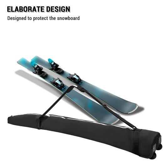 Lixada Snowboard & Ski Bag with wheels/ Roller-Snowboard bag waterproof storage bag for ski equipment