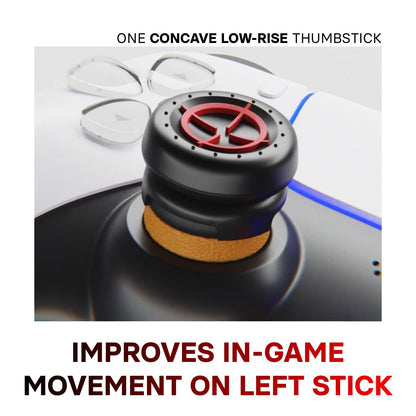 ProFPS PS5 Accessories / PS4 Accessories - 6X Precision Rings & 2X Mixed PS5 Sticks (Duo Pack) - Enhance Aim Assist & Thumbstick Movement with PS5 Controller Accessories - PS5 Accessories & PlayStation Accessories
