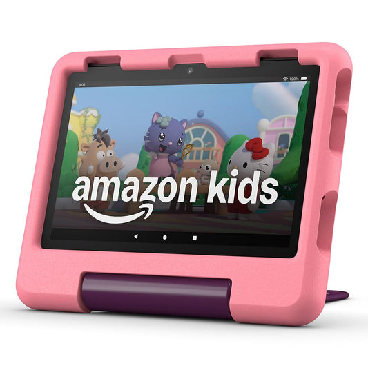 Amazon Fire HD 8 Kids Tablet (Latest Generation) for kids aged 3-7 yrs. | 3 GB RAM, ad-free content, built-in parental controls, 13 hrs battery life, 32 GB, Disney Princesses design (2024)