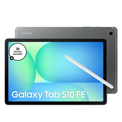 Samsung Galaxy S10 FE AI-Tablet, Android tablet, 256GB storage, 12GB RAM, 10.9" display, includes S Pen, Wi-Fi, long battery life, gray, 36-month manufacturer warranty [Amazon exclusive].