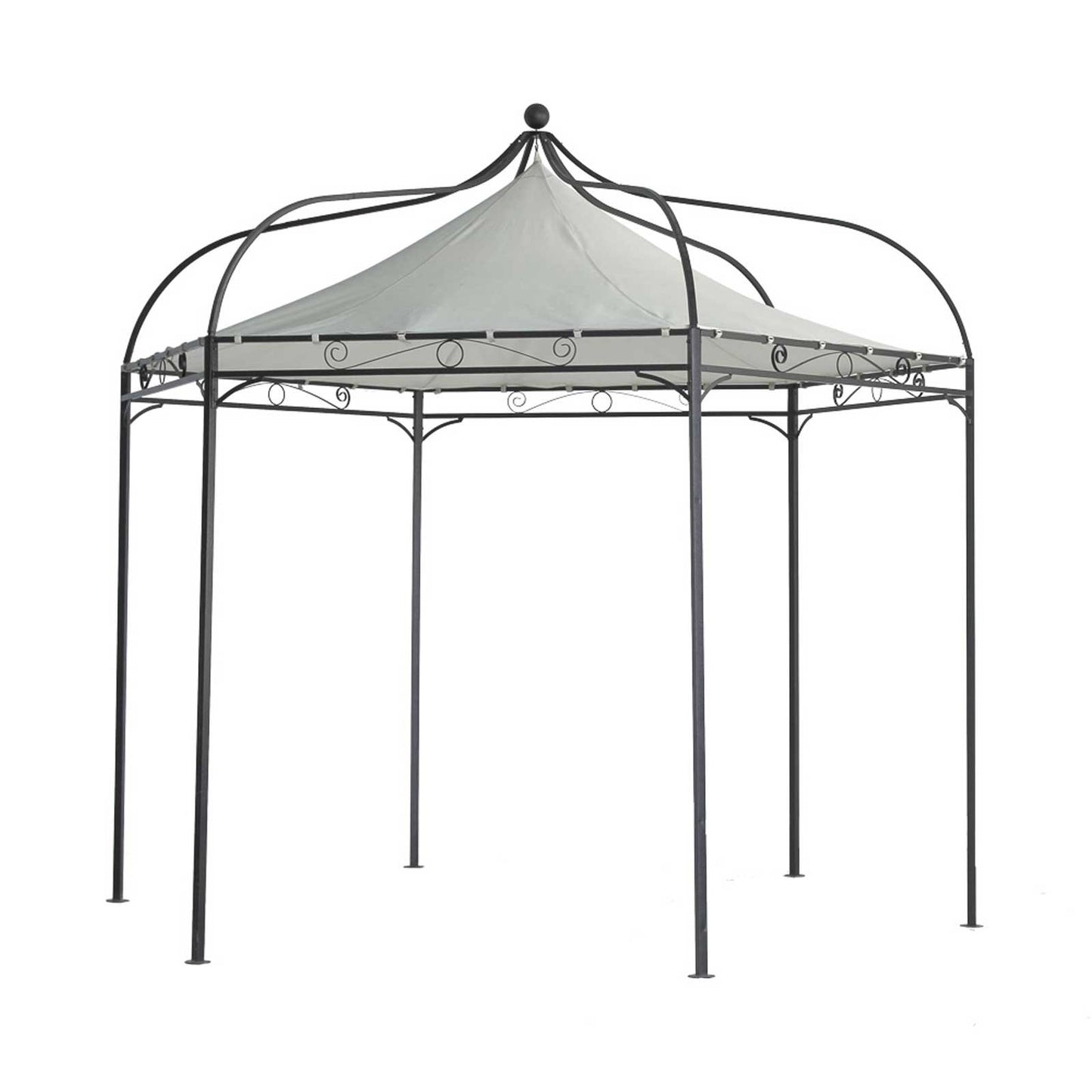 Modena pavilion replacement roof made of polyester PVC-coated ecru. Ideal for garden furniture and pavilions. Pavilion accessories.