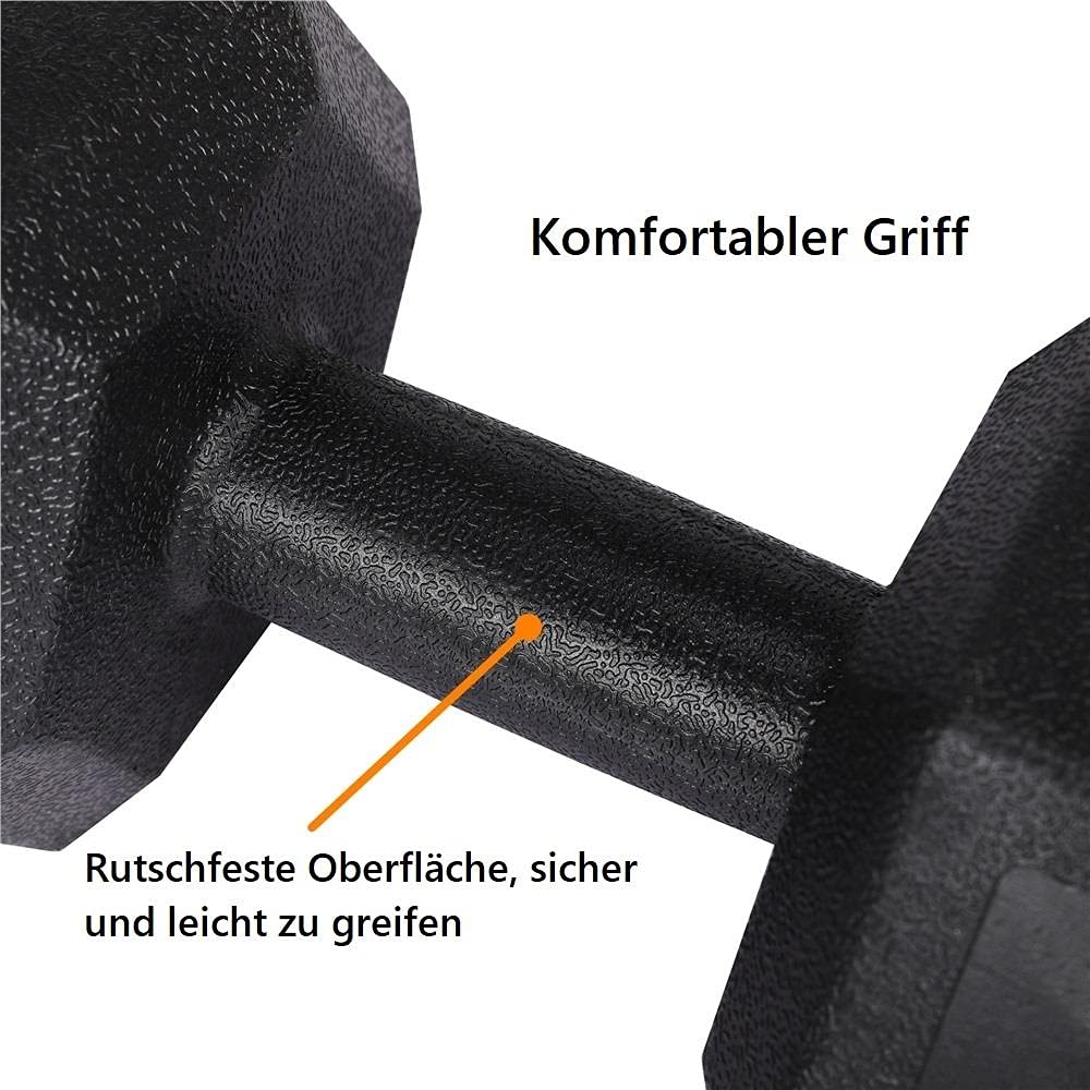 Yaheetech Dumbbells Set of 2 for strength training or home use. Dumbbell Set 2 pieces 2x6 kg Fitness 2-pack.