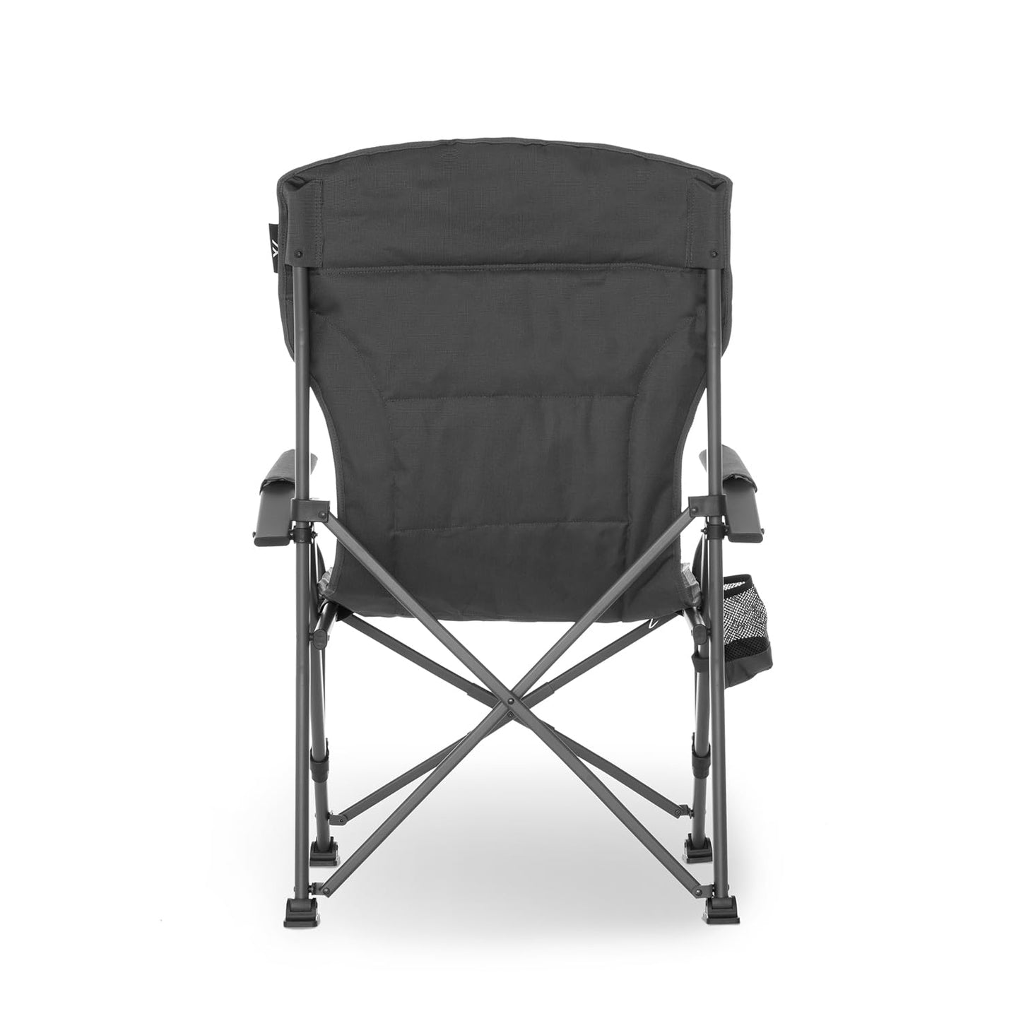 qeedo Johnny Jumbo, sturdy XXL camping chair for up to 250 kg, with armrests, drink holder, and sturdy steel frame, fishing chair, foldable, durable