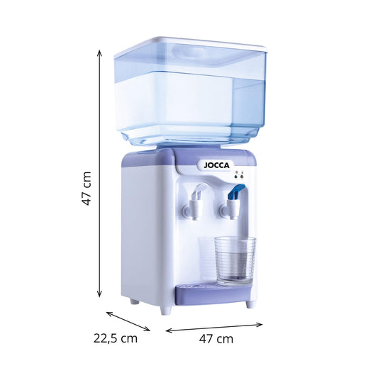 Jocca water dispenser with 7 liter tank, cooling system 10-15°C, BPA-free, White-Purple.