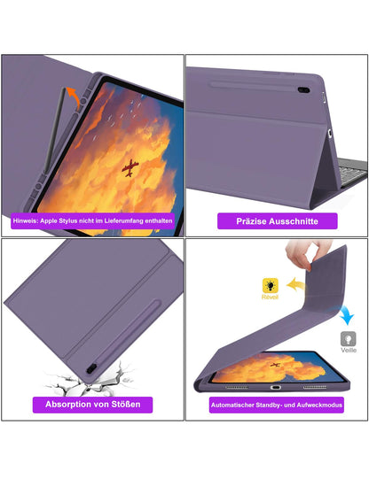 IVEOPPE Galaxy Tab Fe keyboard with touchpad, keyboard case for Galaxy Tab S7 FE/S7+/S8+ 12.4''
