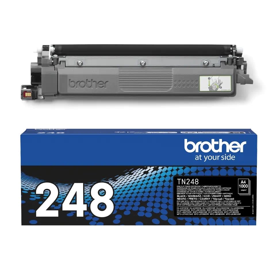 Brother Genuine TN-248BK Black Toner Cartridge.