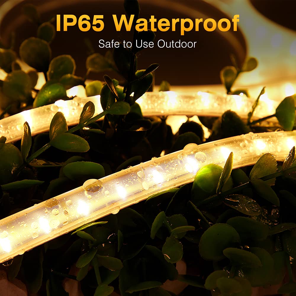 GreenSun LED Strip, 30m Warm White LED Light Band, LED Lighting 5050 SMD Waterproof IP65 String Lights Christmas Gift for Party, Home, Garden Decoration
