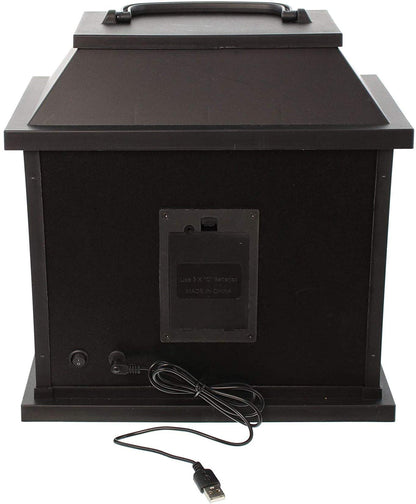 LED fireplace with fascinating flame effect, table fire, tabletop fireplace, battery and USB operated.