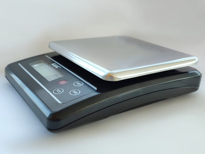 G&G KF-B kitchen scales, 6kg -3kg / 0.1g adjustable auto off, digital scale with power adapter and batteries (3kg / 0.1g (KF3000B))