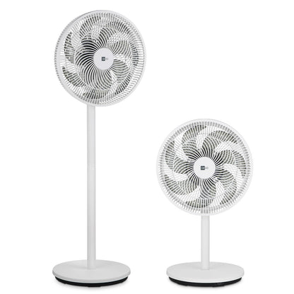 aeco AirX-Flow 100 Stand Fan 2-in-1 Stand & Table Fan 3 Speed Settings Adjustable Height Oscillation 85° 55W Powerful 7-Blade Fan Circulates Air