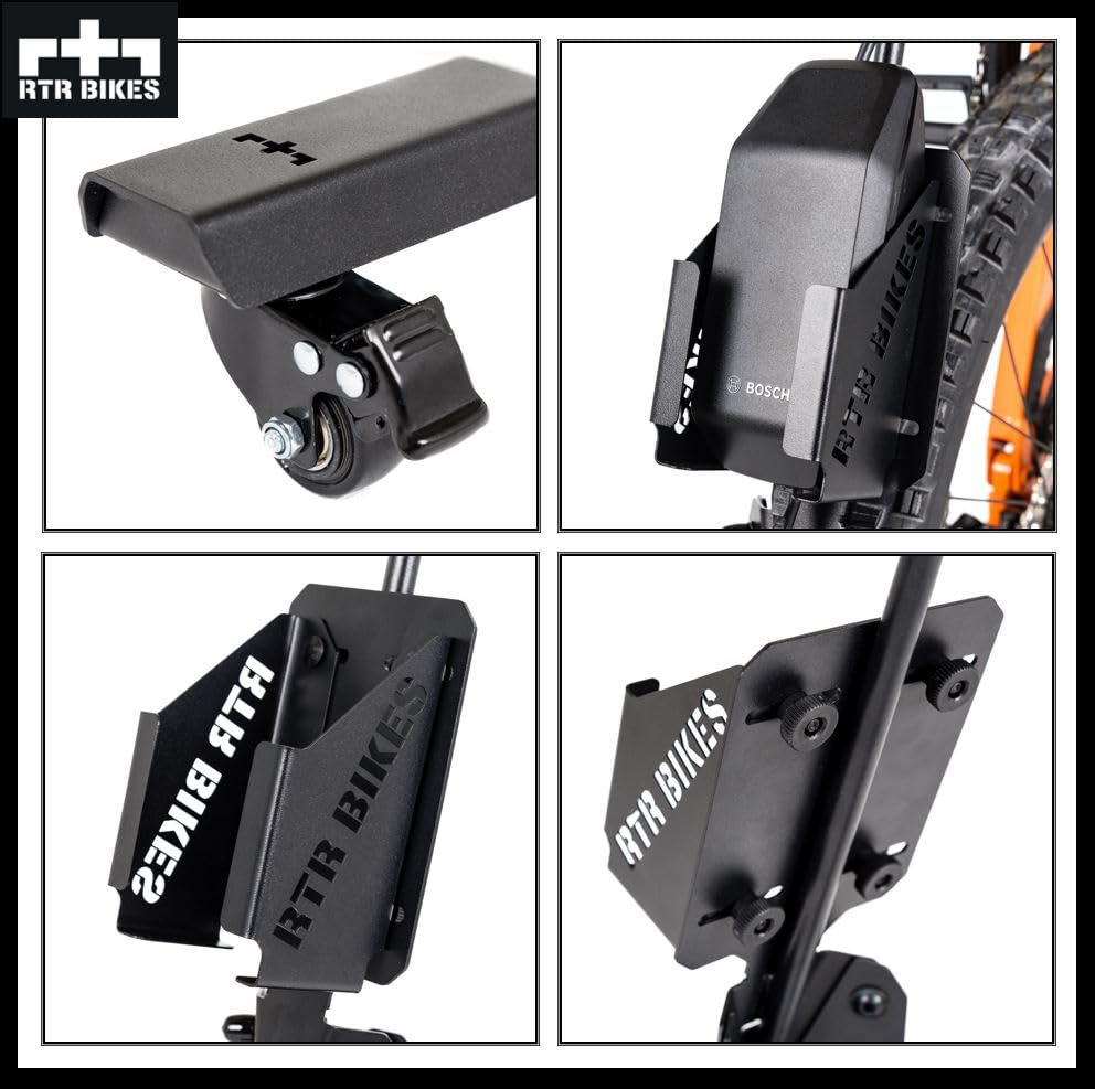 RTR BIKES BRUTUS UP PRO Professional Freestanding Bike Stand - Perfect for your garage, home, or bike shop.
