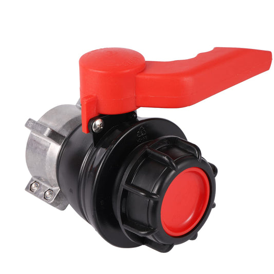 FOGWOWO IBC Adapter Ball Valve 60mm to 62mm IBC Tank Accessory Replacement Ball Valve Shut-off Valve for Rainwater Tank, Container, Rain Barrel