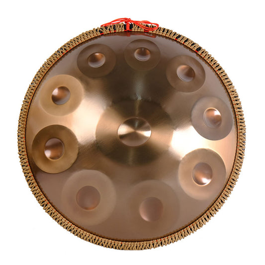 JTYX Handpan Drum 22 inch steel hand drum with soft carrying bag, 2 mallets, handpan stand, lint-free cloth - 9/10/12 notes (optional)