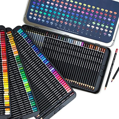 Artina Expertilo XXL Colored Pencil Set 160 Professional - FSC® certified colored pencils break-resistant, highly pigmented, many colorful wooden pencils for artists to draw and paint.