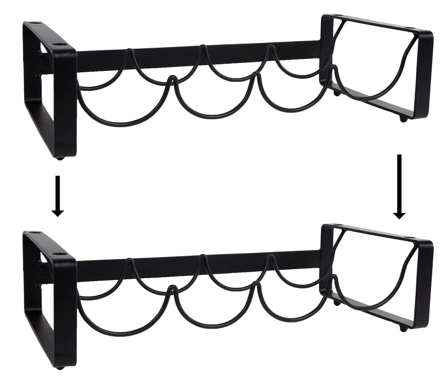 Novaliv wine rack for 8 bottles stackable metal black 11x40x20 wine bottle rack wine bottle holder wine cabinet wine racks wine holder wine stand table rack wine storage