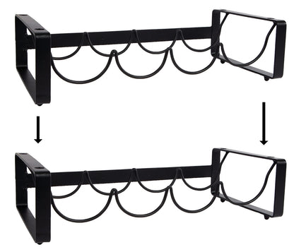 Novaliv wine rack for 8 bottles stackable metal black 11x40x20 wine bottle rack wine bottle holder wine cabinet wine racks wine holder wine stand table rack wine storage
