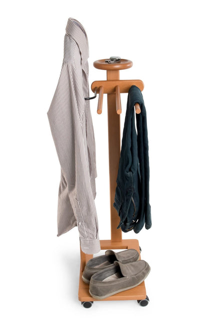 Arredamenti Italia valet stand for bedroom ANTIMO, wood - color: cherry wood AR-It The Heart of Wood