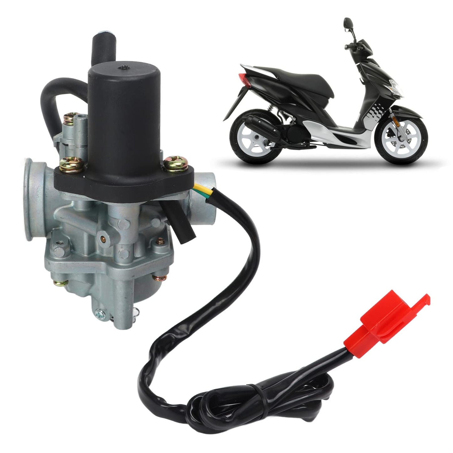 PZ19J 19mm motorcycle carburetor, replacement carburetor for Jog 50 1E40QMB 2-stroke motorcycle scooter.