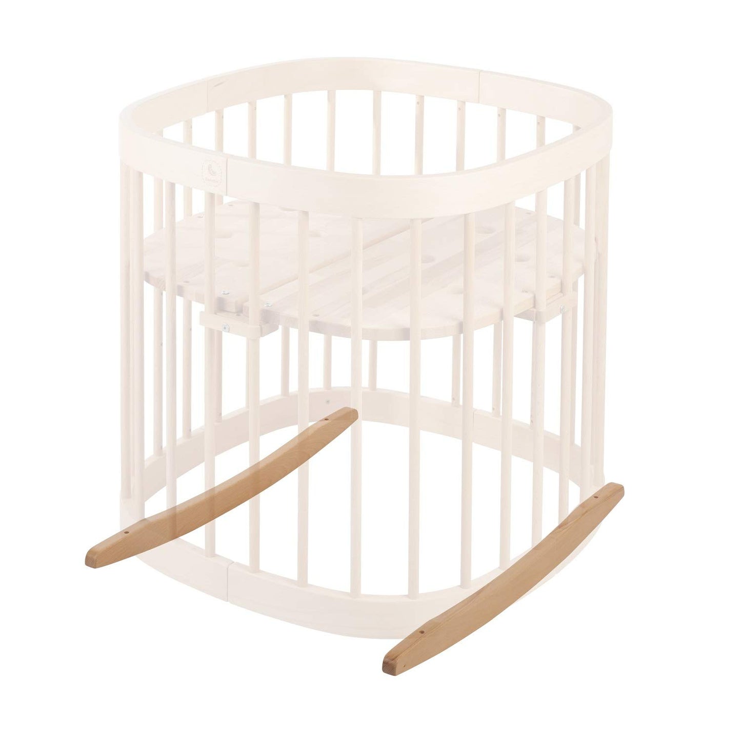 tweeto® rocking function for baby bed 7in1 rocker cradle base - BEECH - swing bed swing baby sleep aid
