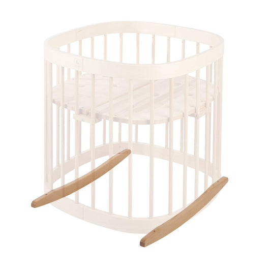 tweeto® rocking function for baby bed 7in1 rocker cradle base - BEECH - swing bed swing baby sleep aid